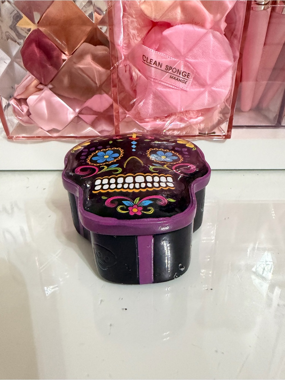 Sugar Skull Jewelry Holder